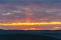 Sunrise over the South Urals Royalty Free Stock Photo