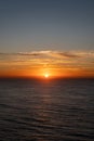 Sunrise over the Southern Ocean from Bird Rock Lookout, Torquay, Victoria, Australia Royalty Free Stock Photo