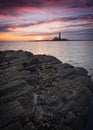 Sunrise over St Marys Lighthouse.