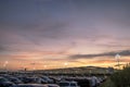 Sunrise over Stansted Airport in Essex