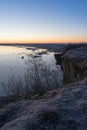 Sunrise over Tallinn city Royalty Free Stock Photo