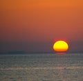 Sunrise over Tampa Bay in Saint Peterburg, Florida. Royalty Free Stock Photo