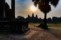 Angkor Wat, Sunrise over ancient Temple, Siem Reap, Cambodia. Royalty Free Stock Photo