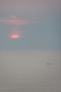 Sunrise over vast ocean Royalty Free Stock Photo