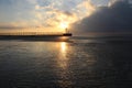 Sunrise over West Beach Pier