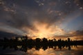 Sunrise Over the Yampa River, In Colorado Royalty Free Stock Photo