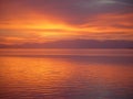 Sunrise over Yellowstone Lake Royalty Free Stock Photo