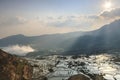 Sunrise over YuanYang rice terraces in Yunnan, China, one of the latest UNESCO World Heritage Sites