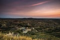 Sunrise, Painted Canyon Overlook, Theodore Roosevelt National Park, ND
