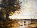 Sunrise, 1871 landscape painting by Camille Corot