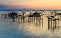 Sunrise at Pakpra,Talay noi Lake, Phatthalung Province, Thailand.