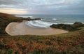 Sunrise panorama from Torimbia beach