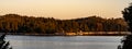 Sunrise Panorama Of Lake Arrowhead Royalty Free Stock Photo