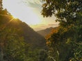 Sunrise in parang tejo, Malang, east Java Royalty Free Stock Photo