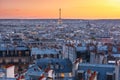 Sunrise in Paris, France