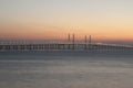 Sunrise Penang Bridge Royalty Free Stock Photo