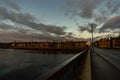 Bridge into Perth Scotland over Tay River Royalty Free Stock Photo