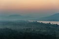 Sunrise on the Pha Taem National Park , Khong Chiam, Ubon Ratchathani,Thailand