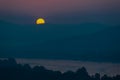 Sunrise on the Pha Taem National Park , Khong Chiam, Ubon Ratchathani,Thailand