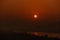 Sunrise on the Pha Taem National Park , Khong Chiam, Ubon Ratchathani,Thailand