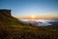 Sunrise at Phu Chee Fah Royalty Free Stock Photo