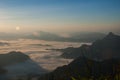 Sunrise at Phu Chee Fah Royalty Free Stock Photo