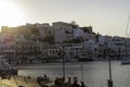 Sunrise in the picturesque city of Naxos, Cyclades, Greece Royalty Free Stock Photo