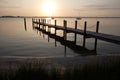 Sunrise Pier Scenic 2 Royalty Free Stock Photo