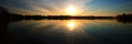 Sunrise on Pleasant Lake Royalty Free Stock Photo