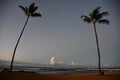 Sunrise at Poipu Beach on Kauai Island in Hawaii Royalty Free Stock Photo