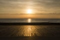 Pont Del Petroli at sunrise in Barcelona in Spain