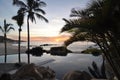 Sunrise at Pool in Los Cabos Mexico