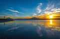 Sunrise by Llanquihue Lake, Puerto Varas, Chile Royalty Free Stock Photo