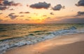 Sunrise on Punta Cana, Dominican Republic Royalty Free Stock Photo