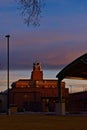 Sunrise at Randal County Historical Courthouse, Canyon, Texas.