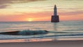 Rattray Head Lighthouse at sunrise