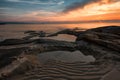 Sunrise in Ravda beach, Bulgaria Royalty Free Stock Photo