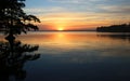 Sunrise on Reelfoot Lake Royalty Free Stock Photo