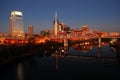 Nashville, Tennessee skyline at the Cumberland River