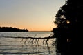 Sunrise on Rend Lake, Illinois