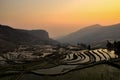 Sunrise at Rice Terraces in Yuanyang, Yunnan, China