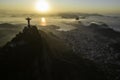 Sunrise in Rio de Janeiro With Corcovado and Sugarloaf Mountains