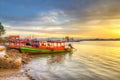 Sunrise at the river in Koh Kho Khao Royalty Free Stock Photo