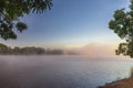 Sunrise on the river Manambolo
