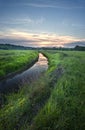 Sunrise on river