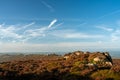 Peak District National Park sunrise at The Roaches Royalty Free Stock Photo