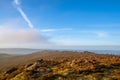 Peak District National Park sunrise at The Roaches Royalty Free Stock Photo