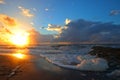 Sunrise Folly Beach South Carolina Royalty Free Stock Photo