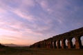 Sunrise on Roman ruins Royalty Free Stock Photo