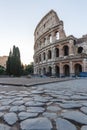 Sunrise at the Rome Colosseum, Italy Royalty Free Stock Photo